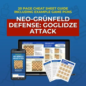 Neo-Grünfeld Defense: Goglidze Attack - Chess Opening Cheat Sheet | Interactive And Printable Chess Opening Guide