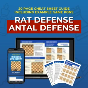 Rat Defense: Antal Defense - Chess Opening Cheat Sheet | Interactive And Printable Chess Opening Guide