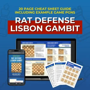 Rat Defense: Lisbon Gambit - Chess Opening Cheat Sheet | Interactive And Printable Chess Opening Guide