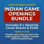 Master Indian Game Chess Openings: 8 Indian Game Openings Cheat Sheets Bundle