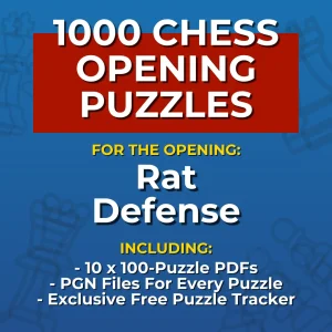 1000 Rat Defense Chess Opening Puzzles
